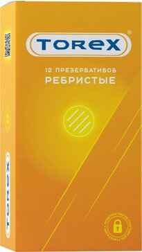 Torex презерватив 12 шт ребристый