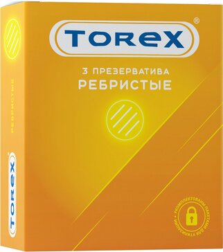 Torex презерватив 3 шт ребристый