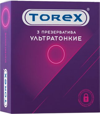 Презервативы ультратонкие 3 шт Torex