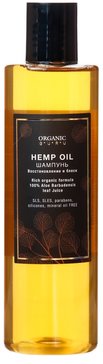 Шампунь Восстановление и блеск Organic Guru HEMP OIL 250 мл