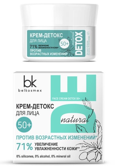 Крем для лица 50+ Против возрастных изменений 48 г DETOX NATURAL