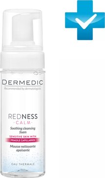 Dermedic redness пена для лица успокаивающая очищающая 150мл