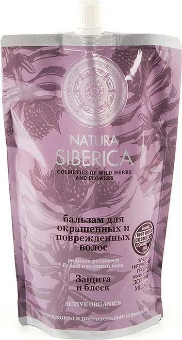 Бальзам для окрашенных и поврежденных волос Защита и блеск 500 мл Natura Siberica 