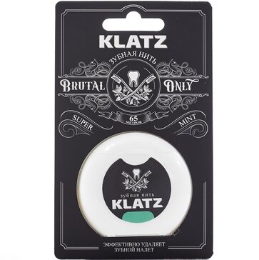 Klatz brutal only Зубная нить Супер Мята 65 м