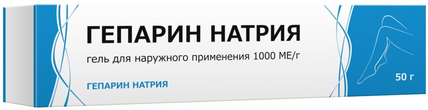 Гепарин гель 1000 МЕ/г 50 г