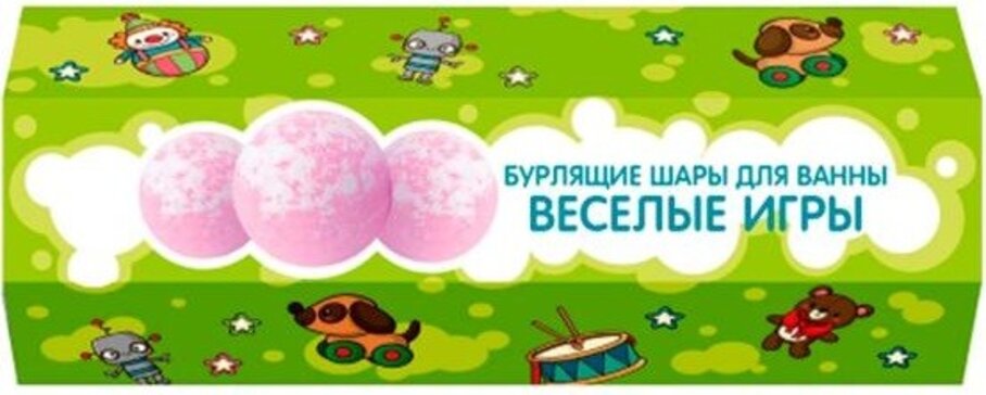 Cafe Mimi Набор подарочный бурлящие шары для ванны Веселые игры