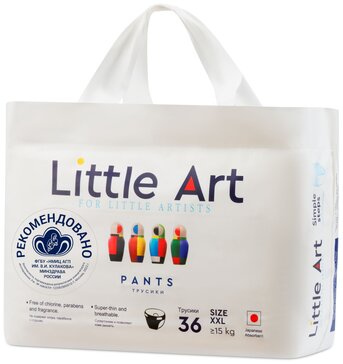 Little Art Трусики-подгузники детские р.XXL 15-22 кг 36 шт