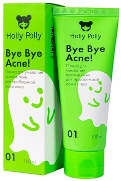 Holly Polly Пенка для умывания против акне для проблемной кожи лица Bye Bye Acne! 100 мл