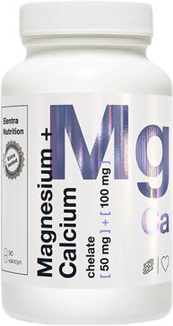 Elentra Nutrition Магний+Кальций хелат капс 90 шт