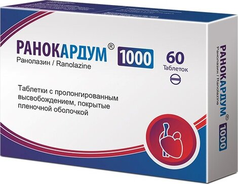 Ранокардум таб 1000 мг 60 шт