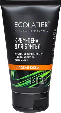 Ecolatier man крем-пена для бритья гладкая кожа 150мл