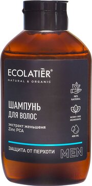 Ecolatier man шампунь защита от перхоти 400мл