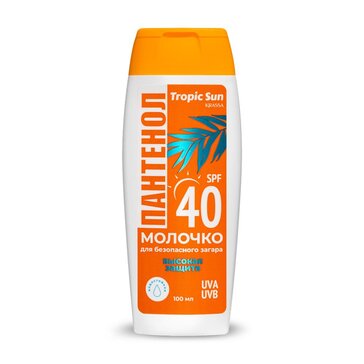 KRASSA Tropic Sun Молочко для безопасного загара с Пантенолом SPF40 100 мл