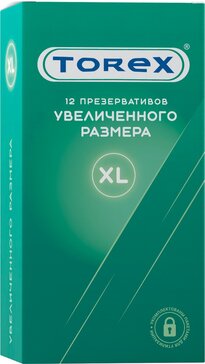 Torex презерватив р.xl 12 шт увелич.размера