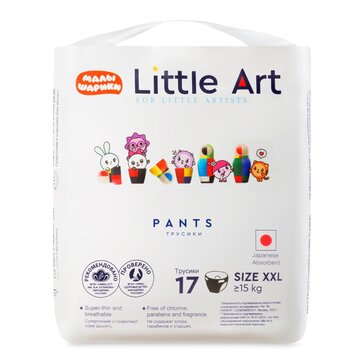 Little Art Трусики-подгузники детские р.XXL свыше 15 кг 17 шт