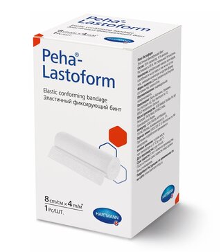 Peha-Lastoform Бинт фиксирующий 4 м х 8 см, 1 шт