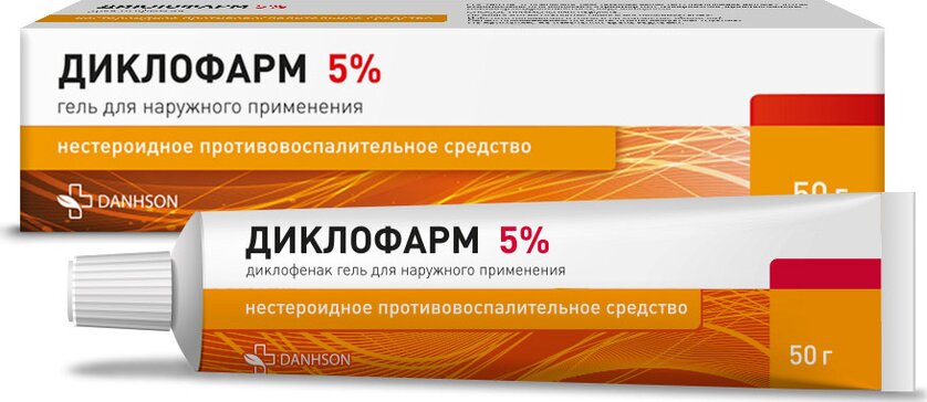 Диклофарм гель 5% 50 г для наружного применения