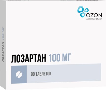 Лозартан таб 100 мг 90 шт