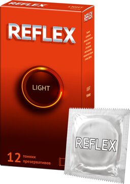 Презервативы из натурального латекса Reflex Light в смазке 12 шт