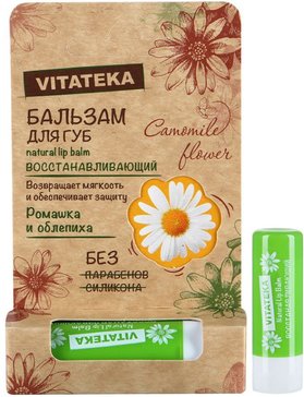 Vitateka/витатека бальзам (помада) для губ 4.5г ромашка/облепиха