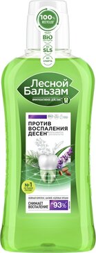 Лесной Бальзам ополаскиватель для полости рта Масло кедровых орешков и шалфей 400 мл