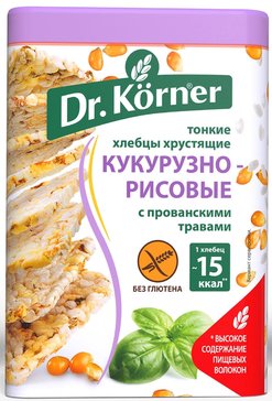 Dr.kerner хлебцы 100г кукурузно-рисовые с прованскими травами