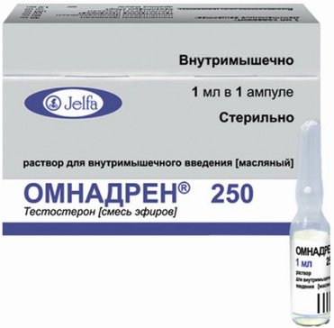 Купить Омнадрен 250 раствор для инъекций масл. 250мг 1мл амп 1 шт ( тестостерон (смесь эфиров)) по выгодной цене в ближайшей аптеке. Цена,  инструкция на лекарство, препарат