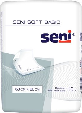 Seni soft пеленка гигиеническая впитывающая 60х60см 10 шт basic