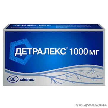 Детралекс таб п/п/об 1000мг 30 шт