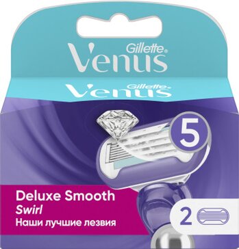 Gillette venus swirl кассеты для бритья сменные 2 шт