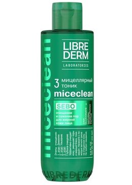 Librederm Miceclean Sebo Мицеллярный тоник для жирной кожи 200 мл