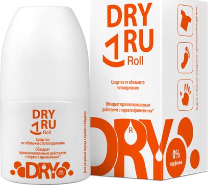 DRYRU (ДРАЙ РУ) roll средство для тела от потоотделения 50мл