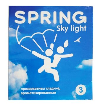 Spring Презервативы ультратонкие ароматизированные Sky light 3 шт