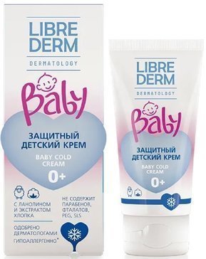 Librederm baby крем детский защитный колд-крем 50мл ланолин/экстракт хлопка