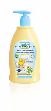 Babyline мыло жидкое детское с дозатором 500мл экстракт ромашки и алоэ