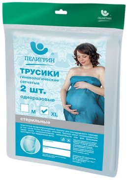 Пелигрин трусики гинеколог. стерильные р.xl п2cxl 2 шт