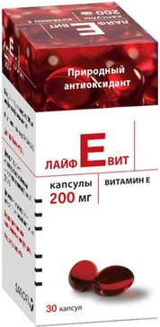 Витамин Е Лайфевит капс. 200мг 30 шт