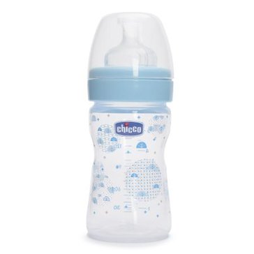 Chicco well-being boy бутылочка полипропилен 0+ с силиконовой соской 150мл 310205112