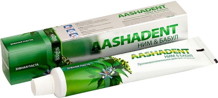 Aasha herbals паста зубная 100г ним-бабул