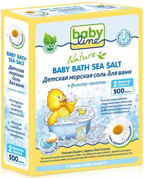 Соль для Ванн Babyline Nature с экстрактом ромашки 250 г ф/пак 2 шт