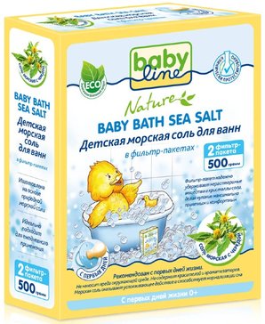 Соль для Ванн Babyline Nature с экстрактом череды 250 г ф/пак 2 шт