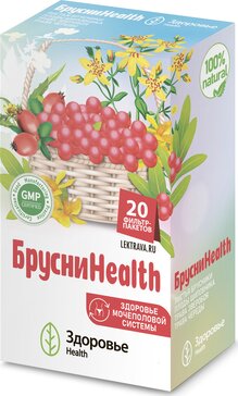 Здоровье фирма брусниhealth 1.5г ф/пак 20 шт