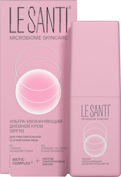 LE SANTI Ультра-увлажняющий дневной крем SPF15 40 мл