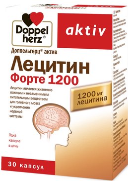 Доппельгерц  актив лецитин-комплекс капс. форте 1200мг 30 шт