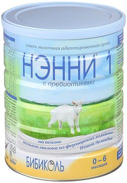 Нэнни 1 смесь молочная с рождения на основе козьего молока 800г с пребиотиками