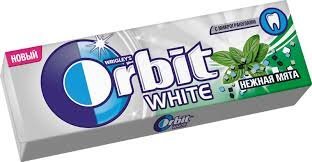 Orbit white резинка жевательная 10 шт нежная мята