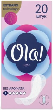 Ola! light прокладки ежедневные стринг-мультиформ 20 шт