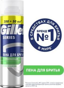 Gillette Series Пена для бритья для чувствительной кожи 250 мл