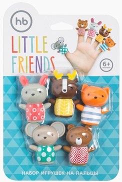 Happy baby Набор игрушек на пальцы LITTLE FRIENDS