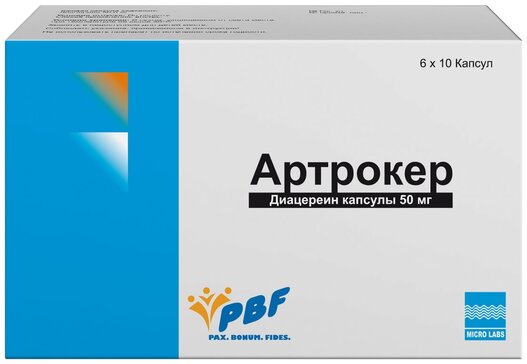 Купить артрокер капс 50 мг 60 шт (диацереин) от 2123 руб. в городе Санкт-Петербург и ЛО в интернет-аптеке Планета Здоровья